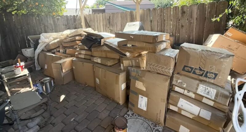 Hundreds of Amazon car seat covers packages fill up San Jose woman's garage after year-long mishap with overseas seller