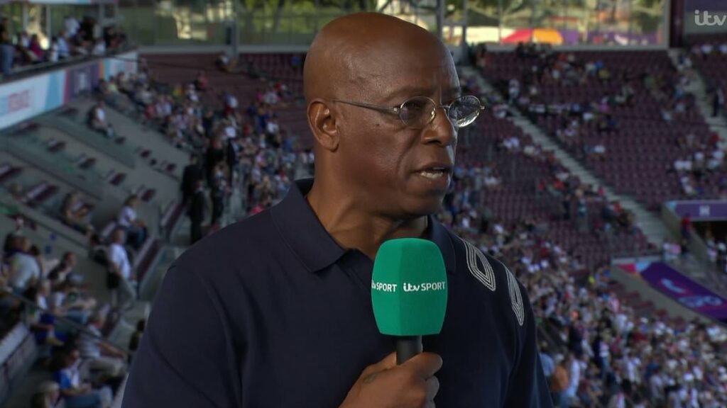 Ian Wright declares 'I had to be here' as he makes ITV return for Lionesses Euro semi-final in his first women's game since Eni Aluko accused him of 'blocking' female pundits