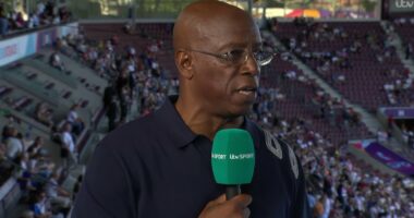 Ian Wright declares 'I had to be here' as he makes ITV return for Lionesses Euro semi-final in his first women's game since Eni Aluko accused him of 'blocking' female pundits