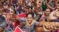 Indian workers go on a daylong nationwide strike against Modi's economic reforms