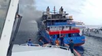 Indonesian passenger ferry catches fire at sea, killing at least 5