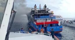 Indonesian passenger ferry catches fire at sea, killing at least 5