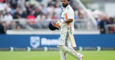 Injured Rishabh Pant will miss India's fifth test vs. England