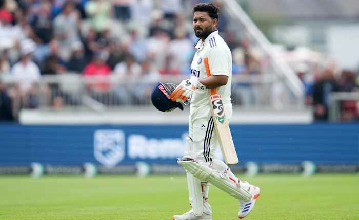 Injured Rishabh Pant will miss India's fifth test vs. England