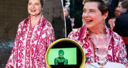 Isabella Rossellini shows how animals mate at the Watermill Center Benefit