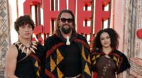 JASON MOMOA AND KIDS STEP OUT IN COORDINATED LOOKS FOR CHIEF OF WAR PREMIERE