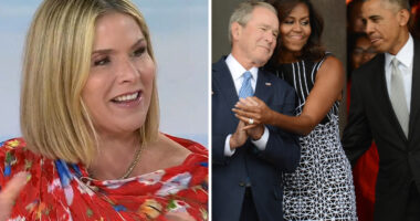 Jenna Bush Hager reveals her father George W. Bush's reaction to the Obama divorce rumors: "He was like, 'That isn't true. I know them'"