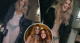 Jessica Simpson wows in glittering see-through dress at lavish Chateau Marmont birthday bash
