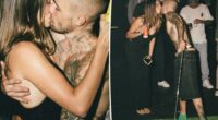 Justin and Hailey Bieber make out in steamy snap after he confesses marriage woes in new album
