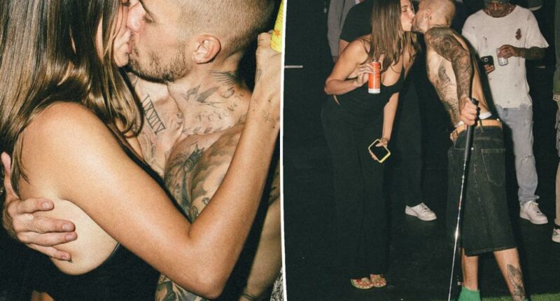 Justin and Hailey Bieber make out in steamy snap after he confesses marriage woes in new album