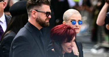Kelly Osbourne's heartbreaking tribute to dad Ozzy during emotional funeral procession