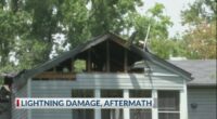 Lightning struck-apartment building condemned
