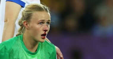 Lionesses' bloodied hero who doctors said couldn't play football: Hannah Hampton is the keeper born with crossed eyes, who struggles to pour a drink. Now she is a European champion after seeing off Mary Earps