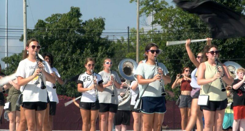 Local high school bands take heat precautions during band camp