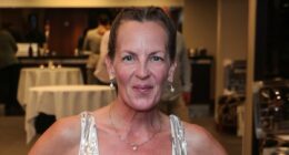 Lorraine Stanley displays five-stone weight loss in sequin tulle gown