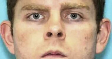 This undated photo provided by the Arkansas State Police shows James Andrew McGann, 28, of Springdale, Ark. who was arrested in connection to a double homicide that occurred on Saturday, July 26, 2025, at Devil's Den State Park. (Arkansas State Police via AP)
