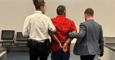 A﻿ 52-year-old man has been charged after a large amount of child abuse material was allegedly hidden in his underwear and shoes at Sydney Airport.