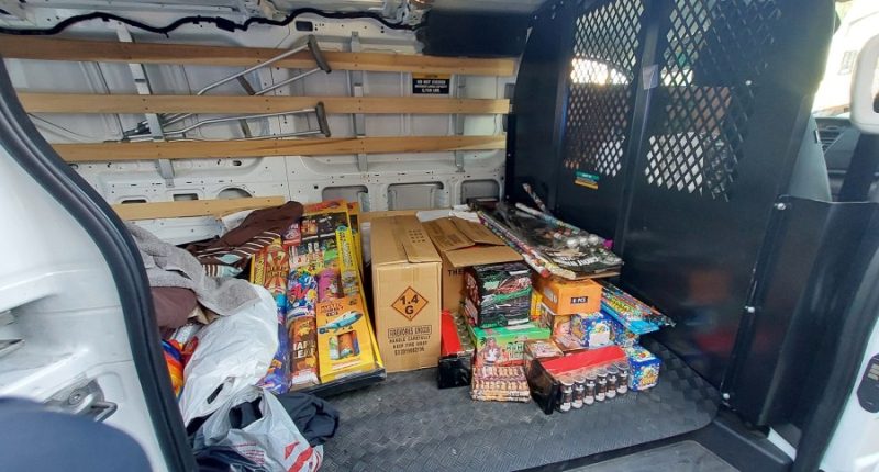 Man charged for possession of hundreds of pounds of illegal fireworks in San Francisco