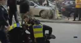 Police were forced to Taser the man outside the Hume Islamic Youth Centre.
