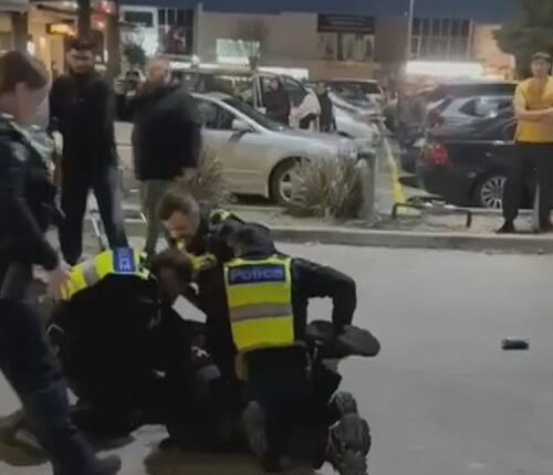 Police were forced to Taser the man outside the Hume Islamic Youth Centre.