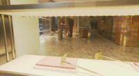 An SUV drove through the window of the Fendi store at the intersection of Elizabeth and Market Street at 3.45am today.