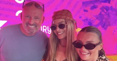 Margot Robbie looks parties and drinks shots at Ibiza's iconic O Beach