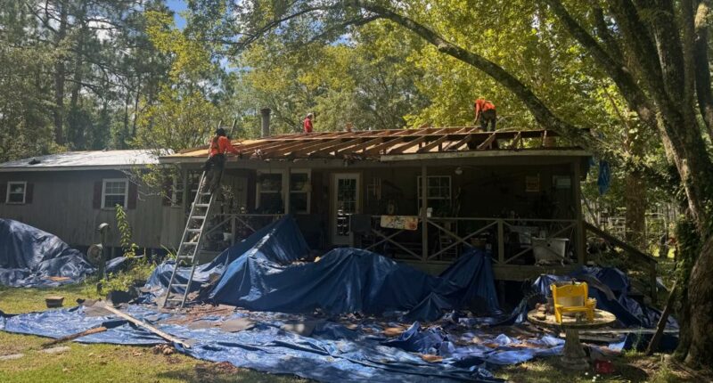 Mary Gill gets new roof after years of waiting for repairs