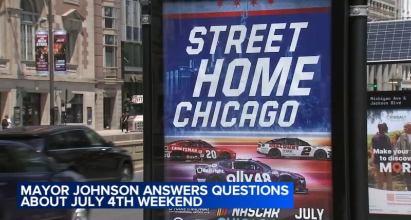Mayor Johnson discusses 4th of July violence, future of NASCAR Chicago