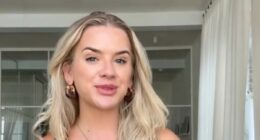 Moment brazen thief steals fitness influencer Grace Beverley's vintage Chanel bag from right under her feet as she dines at Notting Hill restaurant