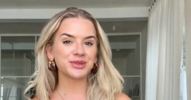 Moment brazen thief steals fitness influencer Grace Beverley's vintage Chanel bag from right under her feet as she dines at Notting Hill restaurant