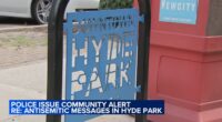 More antisemitic messages found on University Avenue, more in Chicago's Hyde Park neighborhood; surveillance video under review