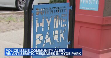 More antisemitic messages found on University Avenue, more in Chicago's Hyde Park neighborhood; surveillance video under review