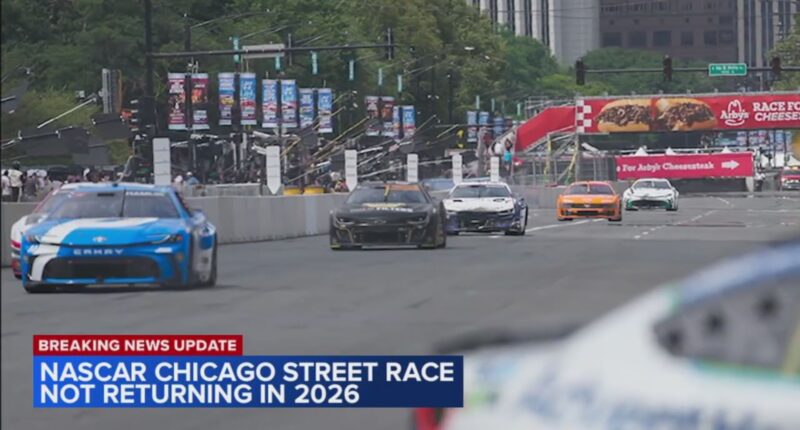 NASCAR Chicago Street Race will not return to Grant Park in 2026, could come back in 2027; initial 3-year contract ended