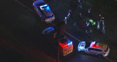 The two officers were called to a scene on Bunya Road in Bidwill after reports of a man lying on the road at 6.30pm yesterday﻿.