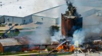 Nebraska plant explosion killed 2 girls and an employee, and the fire is still burning