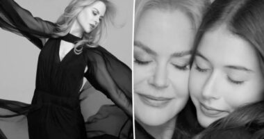 Nicole Kidman’s daughter Faith, 14, joins her for sweet beauty campaign cameo