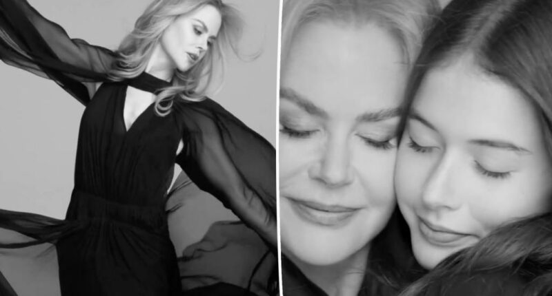 Nicole Kidman’s daughter Faith, 14, joins her for sweet beauty campaign cameo