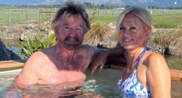Noel Edmonds, 76, and wife Liz, 55, prepare to wed for a FIFTH time as he pops the question in a hot tub at their home in New Zealand