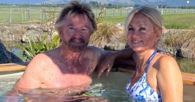 Noel Edmonds, 76, and wife Liz, 55, prepare to wed for a FIFTH time as he pops the question in a hot tub at their home in New Zealand