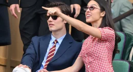 Olivia Rodrigo Is Gorgeous in Gingham at Wimbledon With Boyfriend Louis Partridge