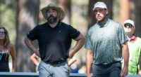 On course with the Kelces: Travis and Jason sink beers, dodge bears and struggle for birdies... but there's no sign of Taylor Swift - yet!