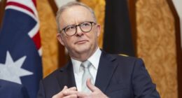 Prime Minister Anthony Albanese at a press conference in Shanghai, China on July 14, 2025.