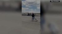 those on board were evacuated on the runway, according to American Airlines and Denver International Airport.