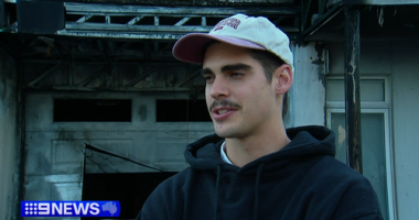 Port Adelaide defender Brandon Zerk-Thatcher has had to flee his home in Glenelg East as a fire threatened to set the property aflame.
