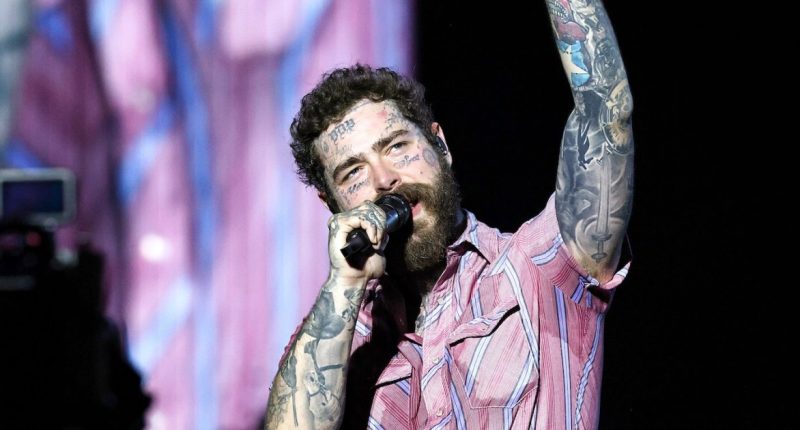 Post Malone Falls Off Stage During Arizona Concert