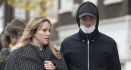 Pregnant Suki Waterhouse sparks engagement rumours as she shows off stunning diamond ring during a stroll with partner Robert Pattinson - ahead of welcoming their first child