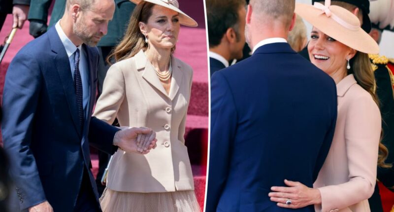Prince William and Kate Middleton indulge in rare PDA during French state visit