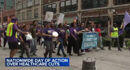 Protests across Illinois, Chicago join national day of action over federal healthcare cuts under Trump administration
