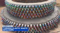 Recycled plastic bottles used to build classrooms, building for Hinsdale woman Kellie O'Brien's School for the Maasai in Africa