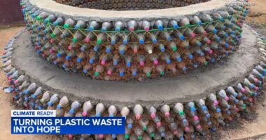 Recycled plastic bottles used to build classrooms, building for Hinsdale woman Kellie O'Brien's School for the Maasai in Africa